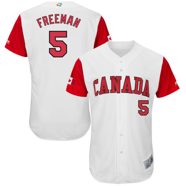 Freddie Freeman Canada Baseball white Classic jersey