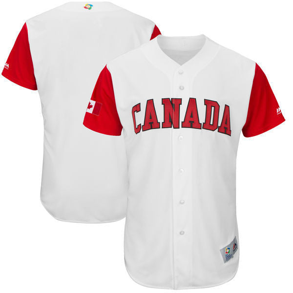 Majestic Canada Baseball white Authentic jersey