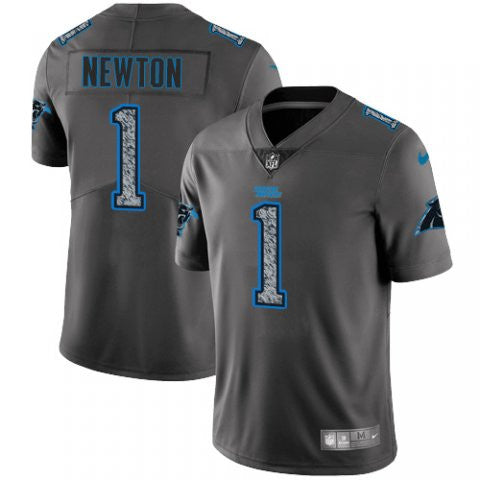 Cam Newton Carolina Panthers gray Fashion Static jersey