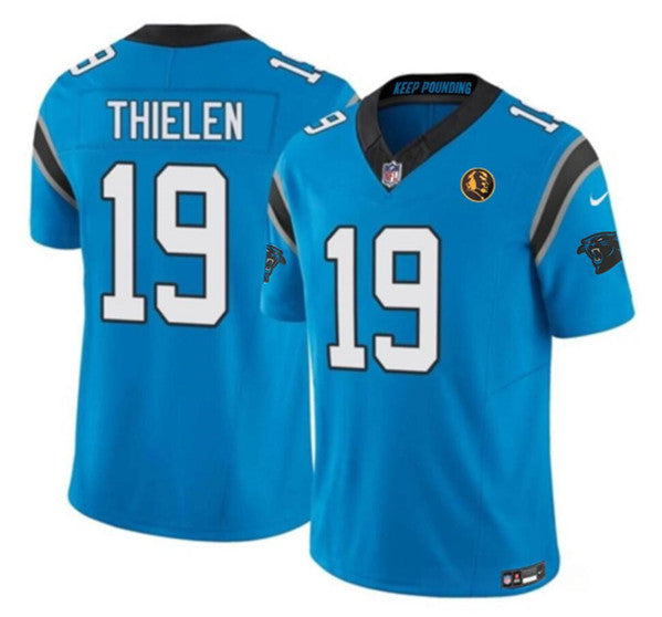Adam Thielen Carolina Panthers blue Vapor jersey