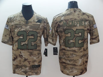 Christian McCaffrey Carolina Panthers camo Salute To Service jersey