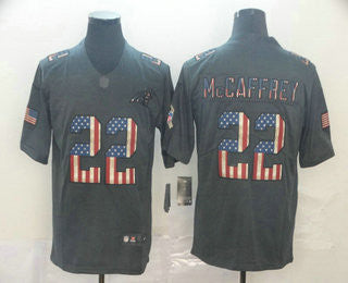 Christian McCaffrey Carolina Panthers black Salute To Service jersey