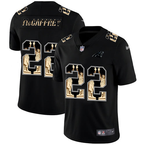 Christian McCaffrey Carolina Panthers black Limited jersey
