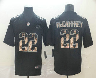 Christian McCaffrey Carolina Panthers black Limited jersey