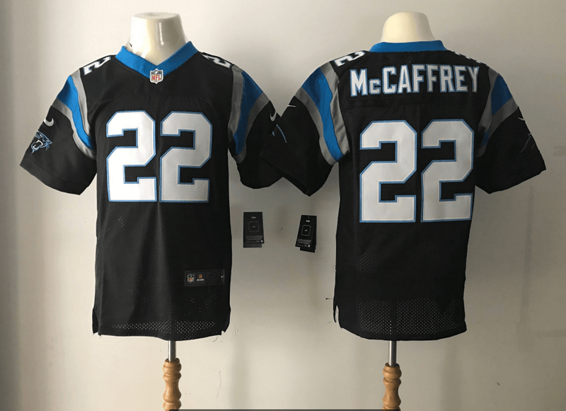 Christian McCaffrey Carolina Panthers black Elite jersey