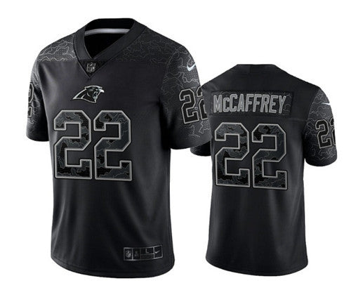 Christian McCaffrey Carolina Panthers black Limited jersey