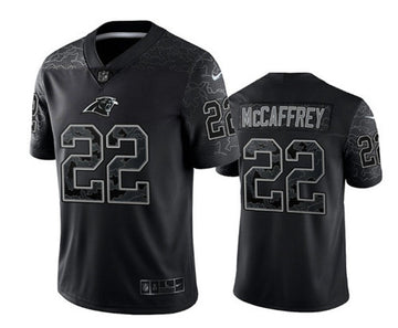Christian McCaffrey Carolina Panthers black Limited jersey