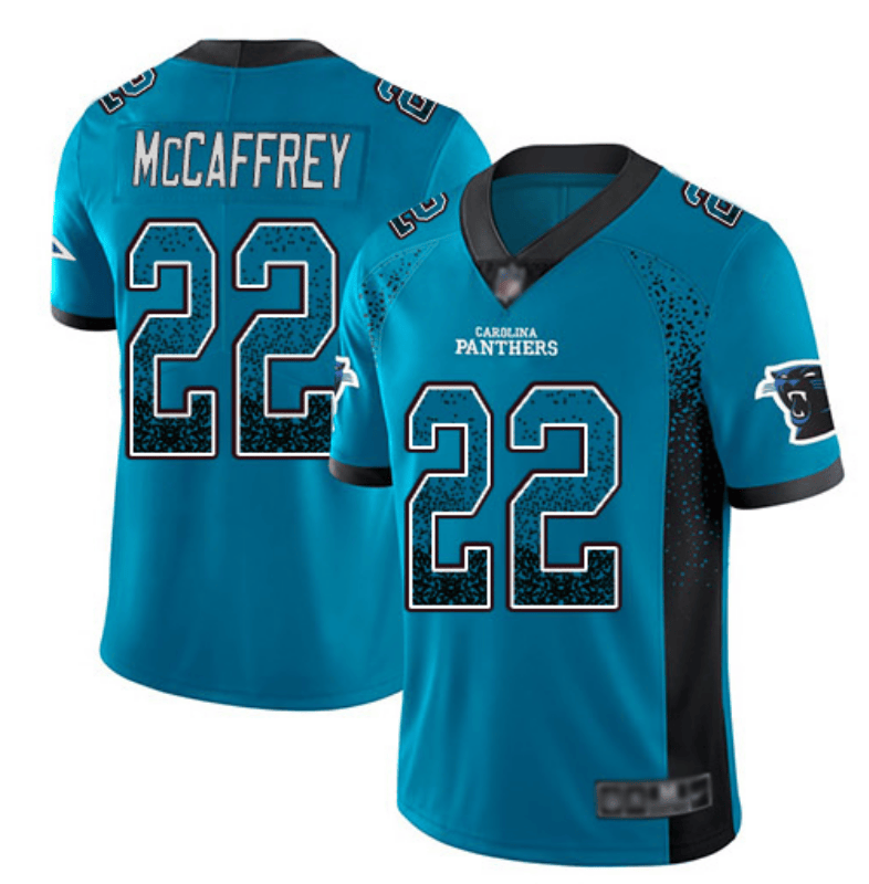Christian McCaffrey Carolina Panthers blue Color Rush jersey
