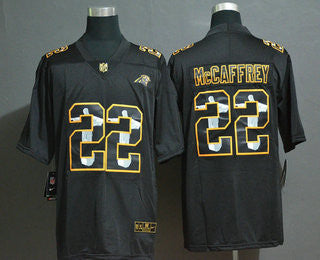 Christian McCaffrey Jesus Faith Carolina Panthers black Vapor jersey