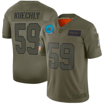 Luke Kuechly Carolina Panthers camo Salute To Service jersey