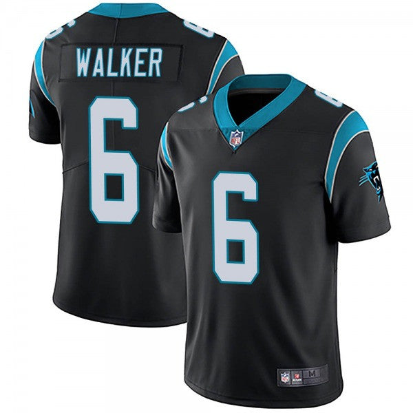P.J. Walker Carolina Panthers black Vapor jersey