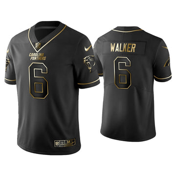 P.J. Walker Carolina Panthers golden Vapor jersey