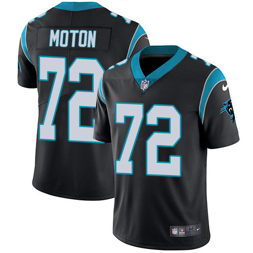 Taylor Moton Carolina Panthers black Vapor jersey