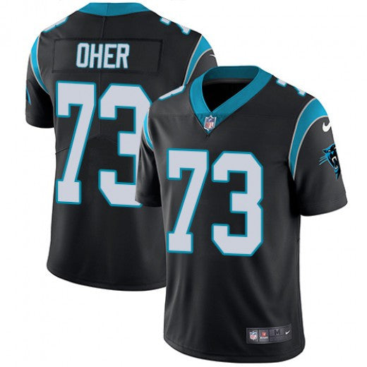 Michael Oher Carolina Panthers black Vapor jersey