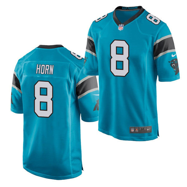 Jaycee Horn Carolina Panthers blue jersey