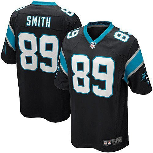 Steve Smith Carolina Panthers black Game jersey