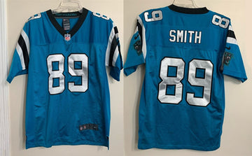 Steve Smith Carolina Panthers blue Game jersey