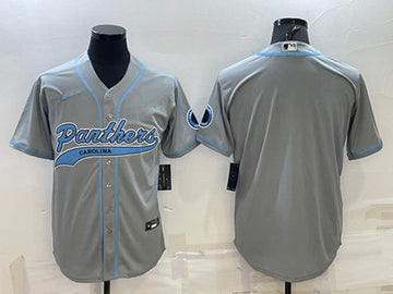 Custom Carolina Panthers gray jersey
