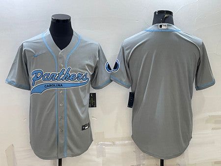 Custom Carolina Panthers gray jersey