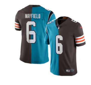 Cleveland Browns Baker Mayfield Splite Carolina Panthers Vapor jersey