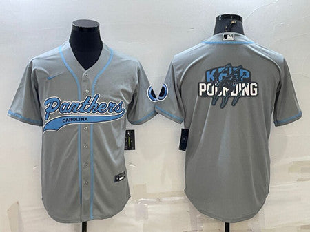 Carolina Panthers gray jersey