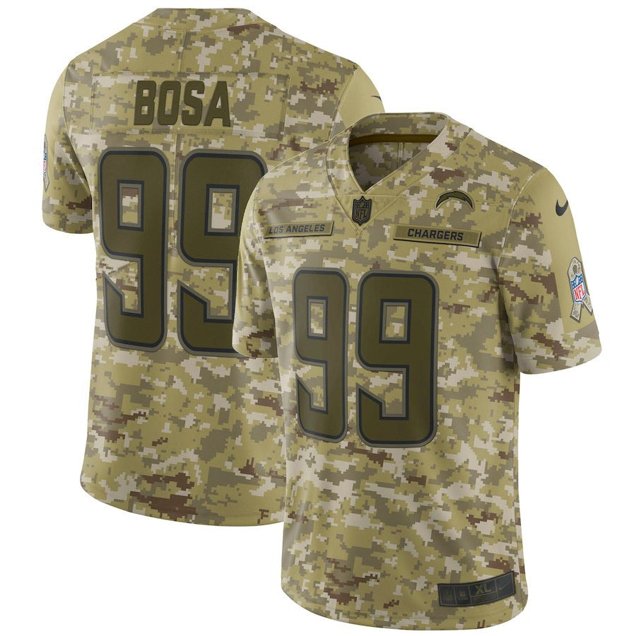 Joey Bosa Los Angeles Chargers camo Salute To Service jersey