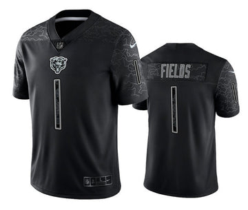 Justin Fields Chicago Bears black Limited jersey
