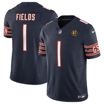 Justin Fields Chicago Bears navy Vapor jersey