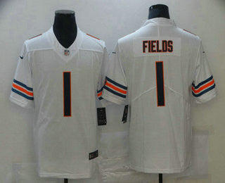 Justin Fields Chicago Bears white Vapor jersey
