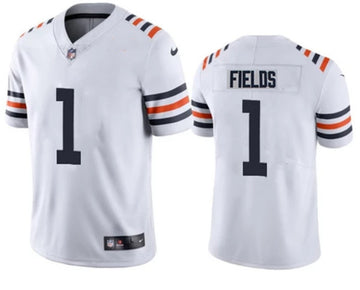 Justin Fields Chicago Bears white Vapor jersey
