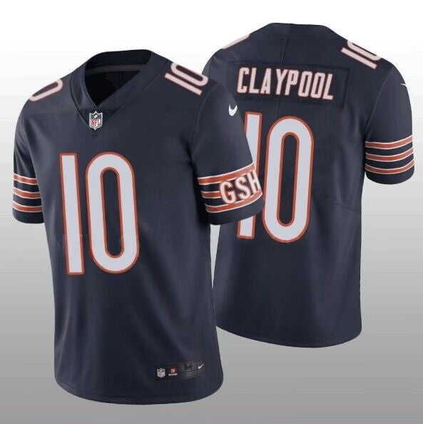 Chase Claypool Chicago Bears navy Vapor jersey