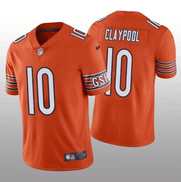 Chase Claypool Chicago Bears orange Vapor jersey
