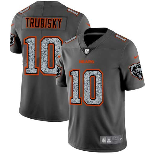 Mitchell Trubisky Chicago Bears gray Fashion Static jersey
