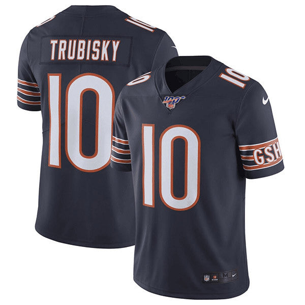 Mitchell Trubisky Chicago Bears navy Vapor jersey