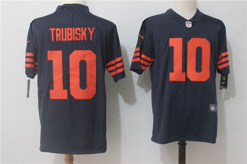 Mitchell Trubisky Chicago Bears navy Vapor jersey