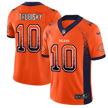 Mitchell Trubisky Chicago Bears orange Color Rush jersey