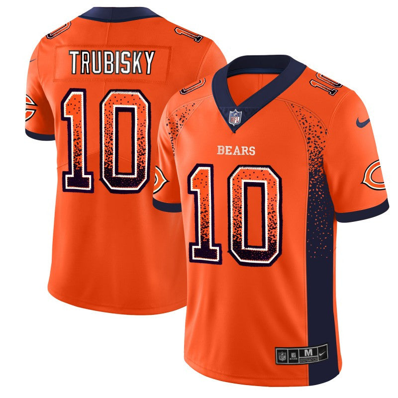 Mitchell Trubisky Chicago Bears orange Color Rush jersey