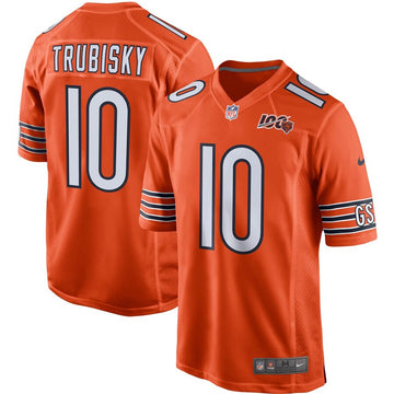 Mitchell Trubisky Chicago Bears orange Game jersey