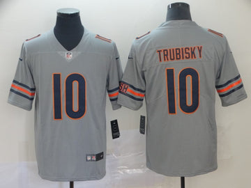 Mitchell Trubisky Chicago Bears silver Inverted Legend jersey