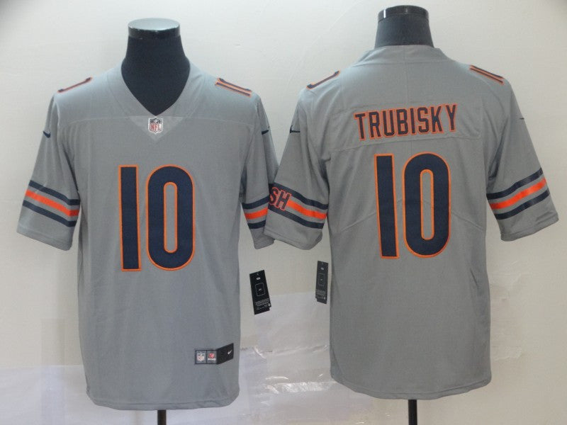Mitchell Trubisky Chicago Bears silver Inverted Legend jersey