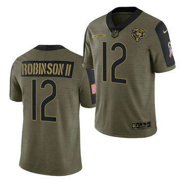 Allen Robinson II Chicago Bears olive Salute To Service jersey