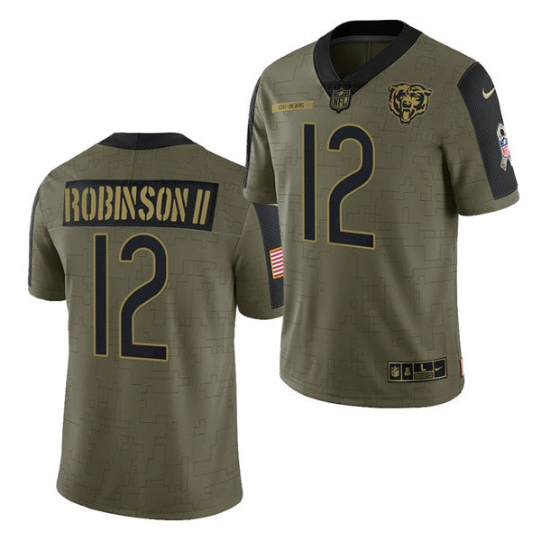 Allen Robinson II Chicago Bears olive Salute To Service jersey