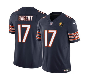 Tyson Bagent Chicago Bears navy Vapor jersey