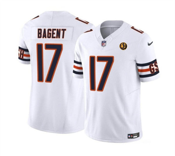 Tyson Bagent Chicago Bears white Vapor jersey