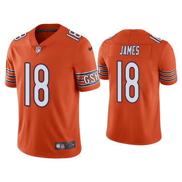 Jesse James Chicago Bears orange Vapor jersey