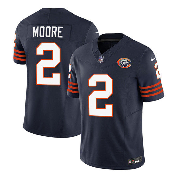 DJ Moore Chicago Bears navy Limited jersey