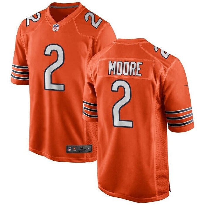 D.J. Moore Chicago Bears orange Game jersey