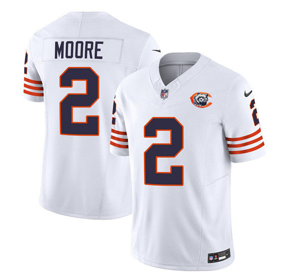 DJ Moore Chicago Bears white Limited jersey