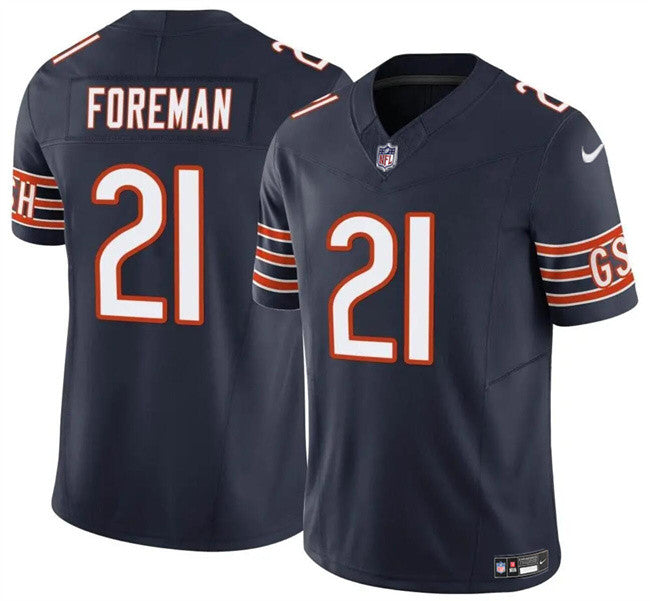 D'Onta Foreman Chicago Bears navy jersey