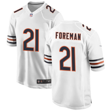 D'Onta Foreman Chicago Bears white Game jersey